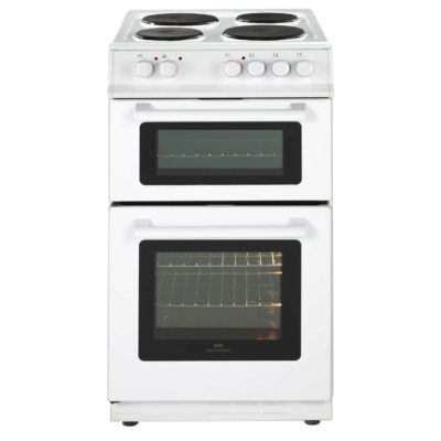 New World 50EDO 50cm Double Oven Electric Cooker in White